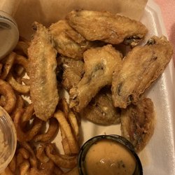 It’s Just Wings - "Smoked" wings but they look fried and identical to the regular bone in wings ... and taste the same. I think I was given wrong thing.