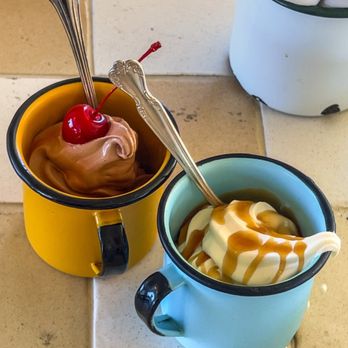 Valley Swim Club - Chocolate soft serve with Cherry and Vanilla Soft Serve with Caramel. - Seafood Near Me - Sonoma, California Valley Swim Club - Chocolate soft serve with Cherry and Vanilla Soft Serve with Caramel. - Seafood Near Me - Sonoma, California