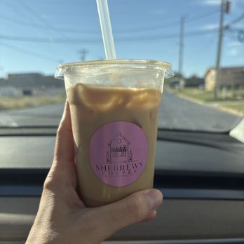 Shebrews Coffee - Iced vanilla latte - Coffee & Tea Near Me - Big Spring, Texas Shebrews Coffee - Iced vanilla latte - Coffee & Tea Near Me - Big Spring, Texas