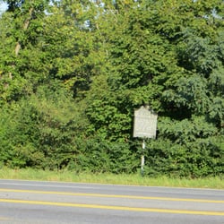 First Telegram Historical Marker - Historical marker, from across US1