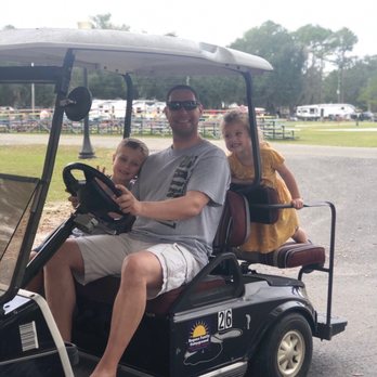 Ragans Family Campground - We rented the golf cart. $68/day. A little pricey, but this is our Christmas vacation splurge. - RV Parks Near Me - Madison, Florida Ragans Family Campground - We rented the golf cart. $68/day. A little pricey, but this is our Christmas vacation splurge. - RV Parks Near Me - Madison, Florida