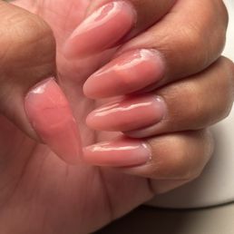 Bad acrylic application Bad acrylic application