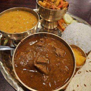 Masala Waves - Lamb Nepal Style Thali (lamb) - Indian Near Me - Huntington Beach, California Masala Waves - Lamb Nepal Style Thali (lamb) - Indian Near Me - Huntington Beach, California