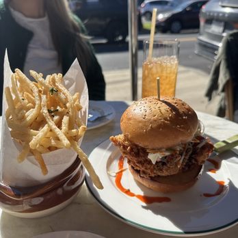 June's - Fried Chicken Sandwich and Fries - Breakfast & Brunch Near Me - Austin, Texas