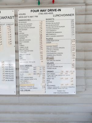 Menu photo 1 Four Way Drive-In Chatsworth, GA Menu photo 1 Four Way Drive-In Chatsworth, GA