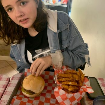 JAG Beer Burger Bowery - My daughter and her burger - Burgers Near Me - Fairmont, West Virginia
