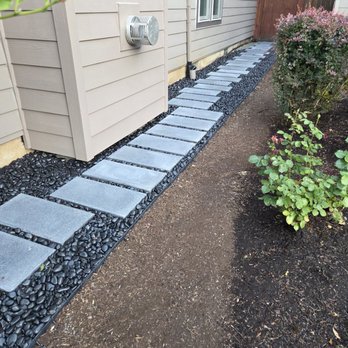 Smart Donkey Hardscape & Construction - Pathways walkway on west end of house. Excellent job - Landscaping Near Me Smart Donkey Hardscape & Construction - Pathways walkway on west end of house. Excellent job - Landscaping Near Me