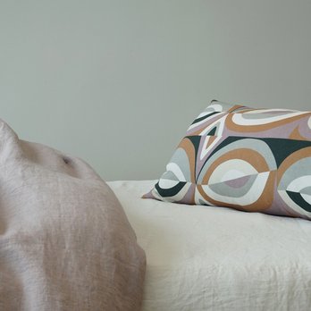 AREA - EIGHT linen decorative pillow is perfect with our CAMILLE lilac linen duvet cover - Home Decor Near Me - Los Angeles, California
