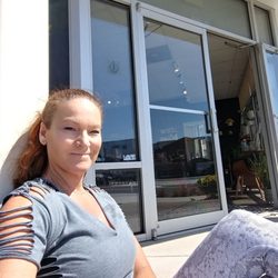 Honeycomb Salon - Enjoying the sun while I wait for my appointment!