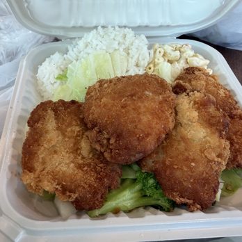 Ono Hawaiian BBQ - Island (fried) fish plate, the BEST! Tartar sauce is ono too! - Hawaiian Near Me - Murrieta, California