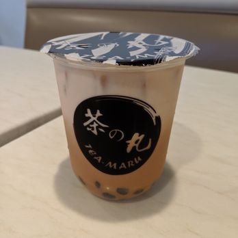 Tea Maru - Added Black sesame boba to my milk tea - Bubble Tea Near Me - San Gabriel, California Tea Maru - Added Black sesame boba to my milk tea - Bubble Tea Near Me - San Gabriel, California