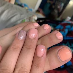 Colors don't really match and toes done fairly sloppily.