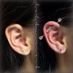 Piercing Joy - Industrial and lobe piercing
