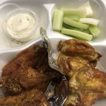 BB's Wing's - Order half lemon pepper and half  honey mustard wings. Both were good. - Barbeque Near Me - Duluth, Georgia