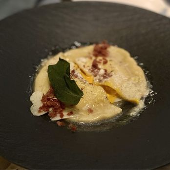 Coletta - Fun ravioli starter; flavor is reminiscent of an Egg McMuffin. - Vegan Near Me - New York, New York Coletta - Fun ravioli starter; flavor is reminiscent of an Egg McMuffin. - Vegan Near Me - New York, New York