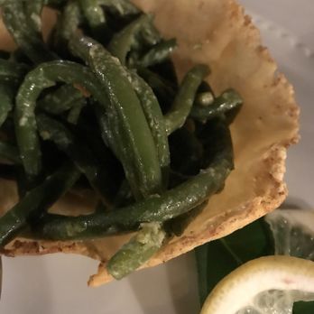 Masseria Il Frantoio - Green beans in a pecorino shell. - Hotels Near Me - Ostuni, BR Masseria Il Frantoio - Green beans in a pecorino shell. - Hotels Near Me - Ostuni, BR