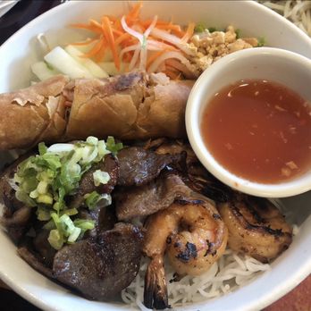 Pho4ever - B9. Grilled Shrimp and Grilled Pork with Rice Vermicelli Bn Tm Nuong and Heo Nuong - Vietnamese Near Me - Fairfax, Virginia Pho4ever - B9. Grilled Shrimp and Grilled Pork with Rice Vermicelli Bn Tm Nuong and Heo Nuong - Vietnamese Near Me - Fairfax, Virginia