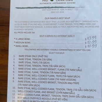 Pho To-Chau Vietnamese Restaurant - Menu - Vietnamese Near Me - Honolulu, Hawaii Pho To-Chau Vietnamese Restaurant - Menu - Vietnamese Near Me - Honolulu, Hawaii