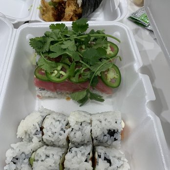 Mikko Sushi - Philadelphia roll, Carlsbad roll and soft shell crab handroll - Sushi Bars Near Me - Vista, California Mikko Sushi - Philadelphia roll, Carlsbad roll and soft shell crab handroll - Sushi Bars Near Me - Vista, California