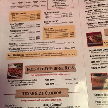 Texas Roadhouse - the menu of the restaurant - American Near Me - Florence, Alabama Texas Roadhouse - the menu of the restaurant - American Near Me - Florence, Alabama