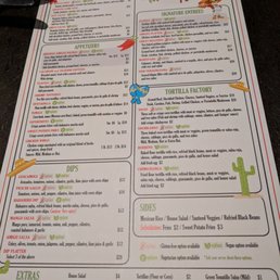 One sided menu One sided menu
