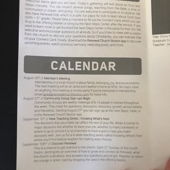 Renewal Church - Boston - Program in August 2017 - Churches Near Me - Boston, Massachusetts Renewal Church - Boston - Program in August 2017 - Churches Near Me - Boston, Massachusetts