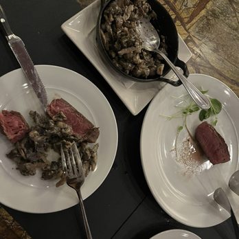 The Winery Restaurant & Wine Bar - 8oz Filet Mignon Side of Wild Mushroom Medley - Wine Bars Near Me - Tustin, California