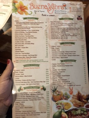 Menu photo 5 Buena Vibra Cabo Rojo, PR