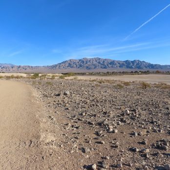 Tule Springs Loop - The beginning of the loop from parking on Racel Street.  The Las Vegas Range and Gass Peak are wonderful sights in the morning sun. - Hiking Near Me - Las Vegas, Nevada