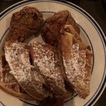 Sweet Chick - Chicken and cheddar and bacon waffle - Southern Near Me - Brooklyn, New York Sweet Chick - Chicken and cheddar and bacon waffle - Southern Near Me - Brooklyn, New York
