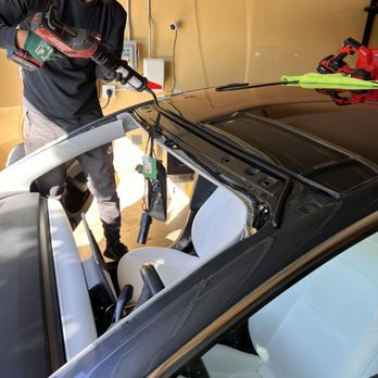 All Day Auto Glass - Applying new sealant - Auto Glass Services Near Me All Day Auto Glass - Applying new sealant - Auto Glass Services Near Me