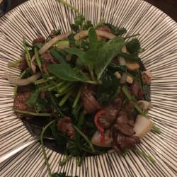 Cafe Bondi & Dumplings - Lamb Salad, lots of coriander.