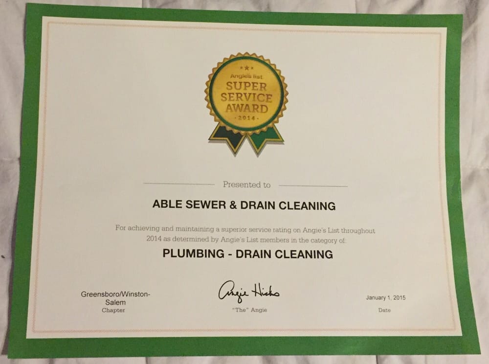 Slide of Able Sewer & Drain Cleaning Service