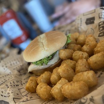 Wayback Burgers - Chantilly - GRILLED CHICKEN - CRAFT YOUR OWN big easy sauce and TATER TOTS - Burgers Near Me - Chantilly, Virginia Wayback Burgers - Chantilly - GRILLED CHICKEN - CRAFT YOUR OWN big easy sauce and TATER TOTS - Burgers Near Me - Chantilly, Virginia