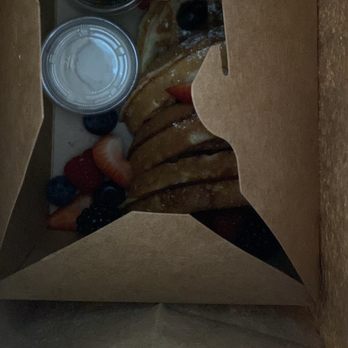 The Pantry - Door Dash order arrived like this.. bag wide open, too - Breakfast & Brunch Near Me - Laguna Beach, California