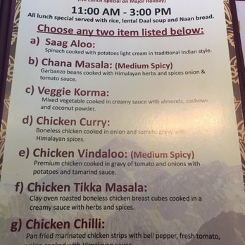 Himalayan Grill - Lunch specials - Himalayan/Nepalese Near Me - San Diego, California