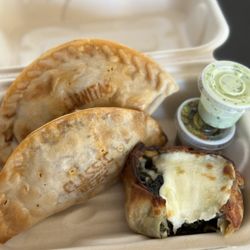 La Combi Empanadas - Carnitas, beef, spinach and mushrooms