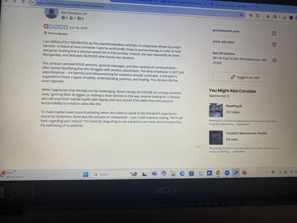 Precision Mental Health - child therapist in Baltimore, MD