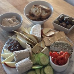 Truffle Chèvre, Brie, Bacon Scallion Dip, Pepperjack, Tomato Herb Fromage