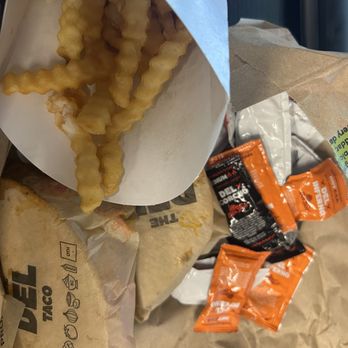 Del Taco - # 1 combo w plenty of sauces - Tex-Mex Near Me - Inglewood, California