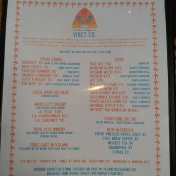 SoCal Vibes Co. - Menu pg 2 - Breweries Near Me - Carson, California SoCal Vibes Co. - Menu pg 2 - Breweries Near Me - Carson, California
