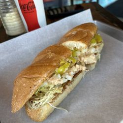 Belmont Deli - Hot Vito - no fried bologna, add onion
