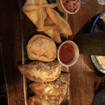 Ché - First are crab rangoons, circle is jamon and queso, then the Korean bbq - Argentine Near Me - Cincinnati, Ohio
