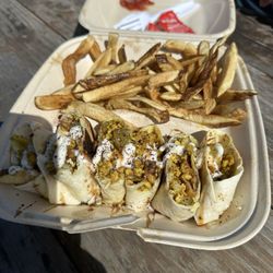 Cafe Agora - Fries and chicken saj