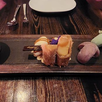 Yellowtail Japanese Restaurant & Lounge - Mochi, some absurdly delicious ice cream brownie, and Carmel heaven. - Japanese Near Me - Las Vegas, Nevada Yellowtail Japanese Restaurant & Lounge - Mochi, some absurdly delicious ice cream brownie, and Carmel heaven. - Japanese Near Me - Las Vegas, Nevada