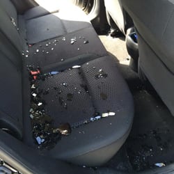 Before pic, they cleaned that whole mess up and replaced the window.
