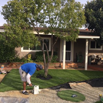Purchase Green Artificial Grass - Cutting to size - Artificial Turf Near Me - Covina, California