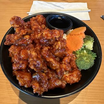 Bento Box - Korean fried chicken bowl - Sushi Bars Near Me - Folsom, California
