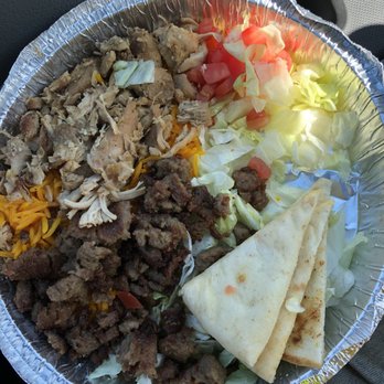 The Halal Guys - Portion size for their regular combo platter - Halal Near Me - Tustin, California The Halal Guys - Portion size for their regular combo platter - Halal Near Me - Tustin, California