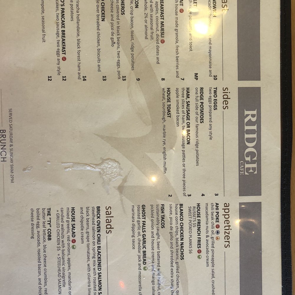 Ridge Cafe - Menu - Pizza Near Me - Draper, Utah Ridge Cafe - Menu - Pizza Near Me - Draper, Utah